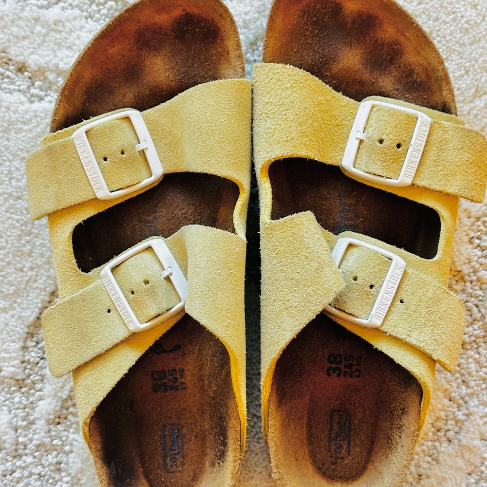 Yellow Birkenstock Sandals